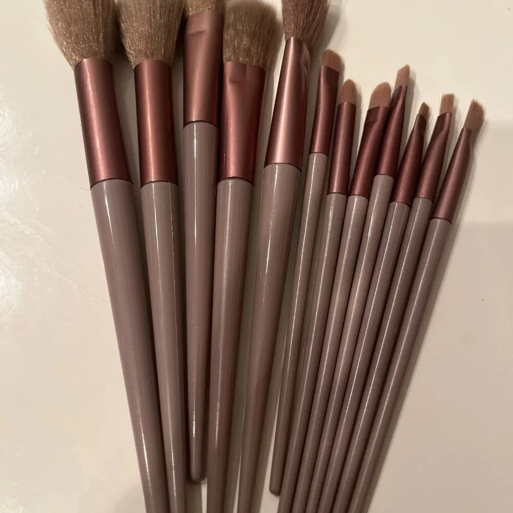 Make-Up‎ Brushes (12) and Scalp Massager (new) (w/a/x)